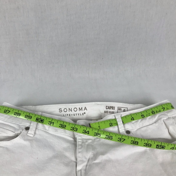 Sonoma White Denim Capris - Picture 5 of 6